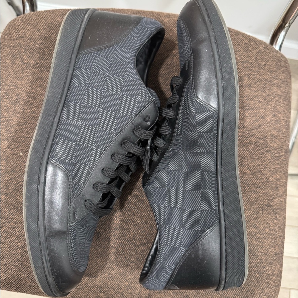Louis Vuitton Black Checkered Men's Sneakers